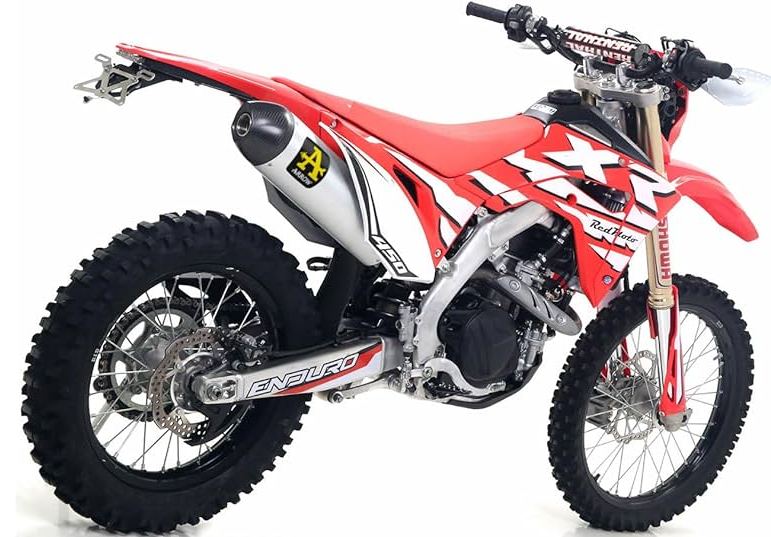 Arrow Honda CRF450L/XR 19-25  Homologated Race Tech Aluminium Silencer With Catalyst With Carbon End Cap And With Welded Link Pipe 72530akz