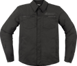 ICON Upstate Canvas CE Jacket - Black - Small 2820-6235