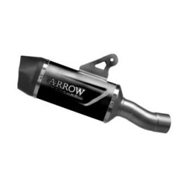 72658AKN Arrow Indy Race Evo for BMW R1300GS 2024 ALUMINIUM "DARK" Slip-on Exhaust with carby end cap