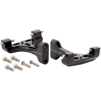 ARLEN NESS Forged Passenger Floorboard Mounts - All Black 410-032