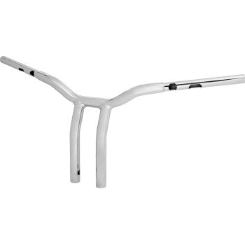 LA CHOPPERS Handlebar - One-Piece Kage Fighter - Pullback - 12" x 1-1/4" - Chrome Glide 2024 LA-7369-12