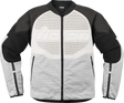 ICON Overlord3™ Leather Jacket - White - 2XL 2810-4122