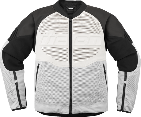 ICON Overlord3™ Leather Jacket - White - 2XL 2810-4122