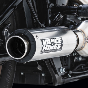 VANCE & HINES Harley Davidson Softail 2018-2024, 2-into-1 Supersport Exhaust System Brushed 27337