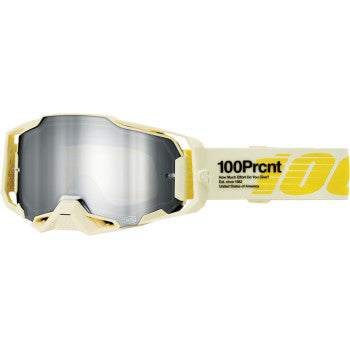 100% Armega Goggles - Barely - Silver Mirror 50005-00026