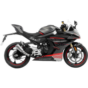 15265U LEOVINCE 450SS 2023-2024 LV-10 Slip-On Muffler - Matte - Stainless Steel 1811-4631