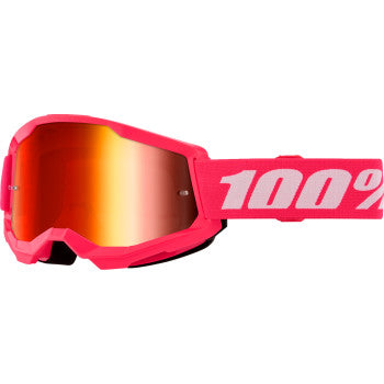 100% Strata 2 Goggles - Pink - Red Mirror 50028-00017