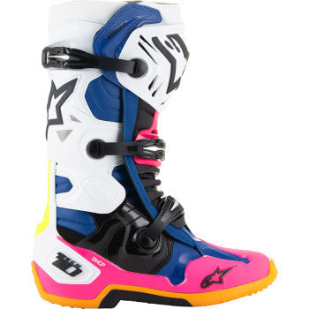 ALPINESTARS Daytona Coast Limited Edition Tech 10 Boots - White/Blue/Pink - US 12 2010020-2014-12
