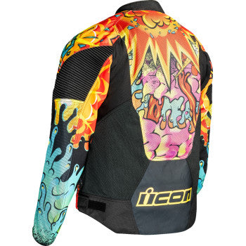 Chaqueta de malla ICON Overlord3™ Scatterbrain - Negra - 3XL 2820-7079