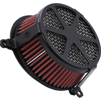 COBRA Air Cleaner Kit - Black Black Vulcan VN900 06-0467-04B-SB