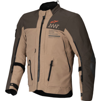 ALPINESTARS AMT-8 Stretch Drystar® XF Jacket - Dark Brown/Dark Khaki - Medium 3200425-8018-M