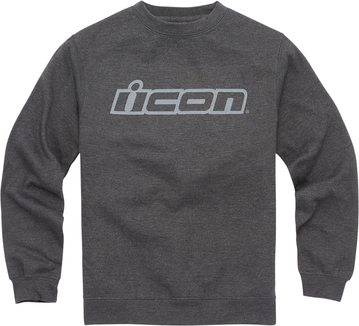 Sudadera de cuello redondo ICON ICON Slant™ - Carbón - Grande 3050-5838
