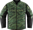 ICON Hooligan CE Tiger's Blood Jacket - Green - Medium 2820-6153