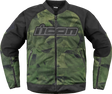 ICON Overlord3 Mesh™ Camo Jacket - Green - Small 2820-6705