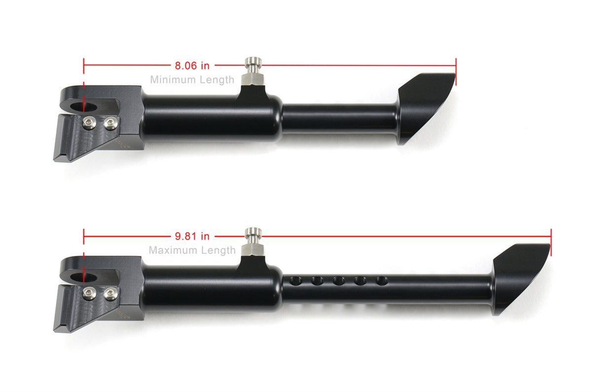 Suzuki Hayabusa 1999-2025 Black Adjustable Kickstand by Brocks Performance