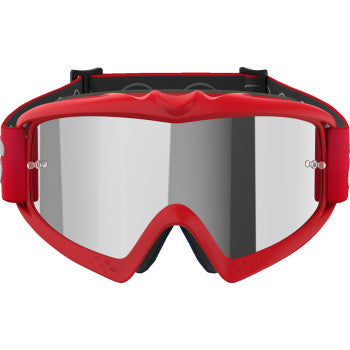 ALPINESTARS Goggles Youth Vision Goggles - Blaze - Red - Silver Mirror 5140425-3094