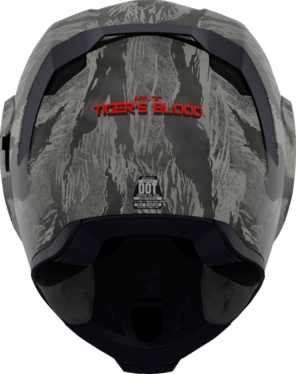 ICON Airflite™ Motorcycle Helmet - Tiger's Blood - MIPS® - Gray - 2XL 0101-16245