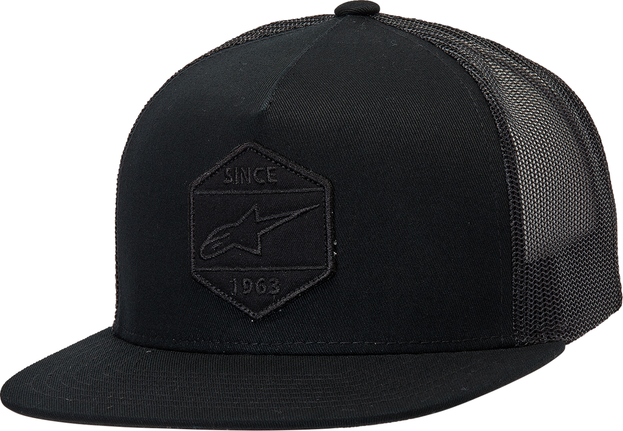 ALPINESTARS Bolt Trucker Hat - Black/Black - One Size 1213810141010OS