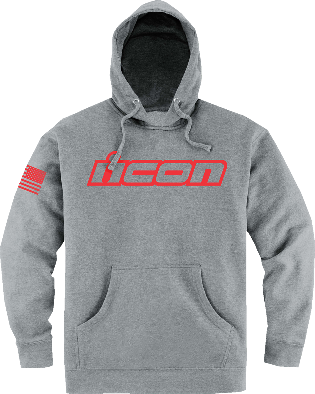 Sudadera con capucha ICON Clasicon™ - Gris jaspeado - Talla grande 3050-6529