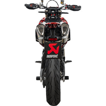 AKRAPOVIC Slip-On Line Mufflers - Titanium - Hypermotard 698 2024 -2025 S-D6SO2-HAPLT 1811-4722