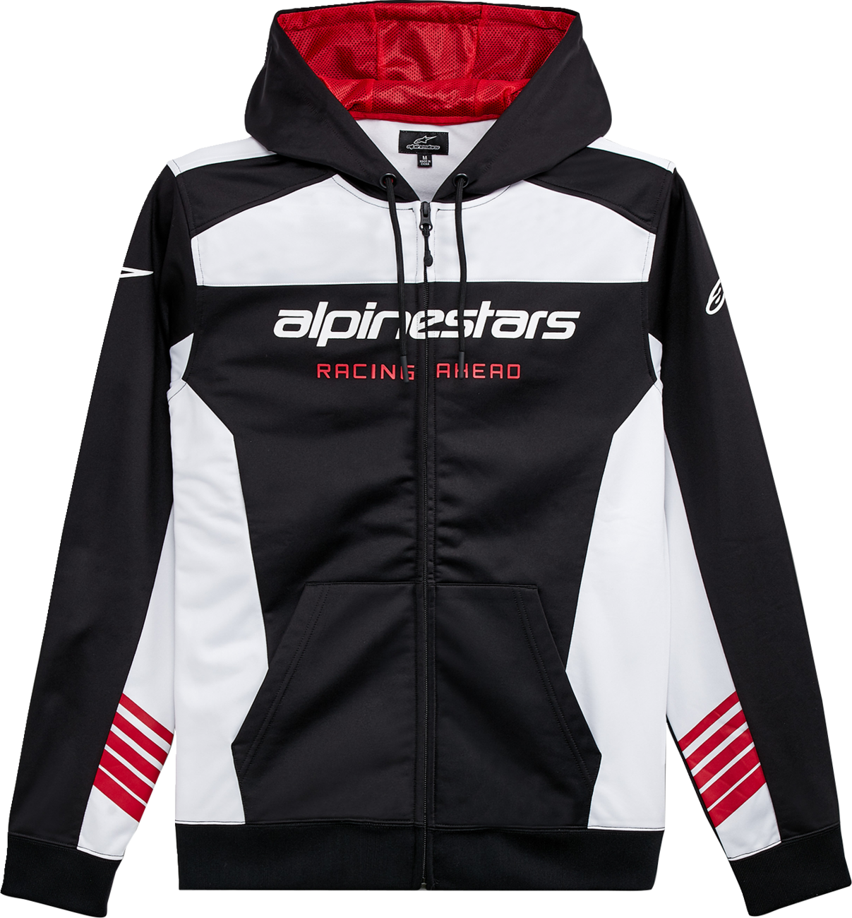 ALPINESTARS Session LXE Fleece Hoodie - Black/White - XL 1232511001020XL