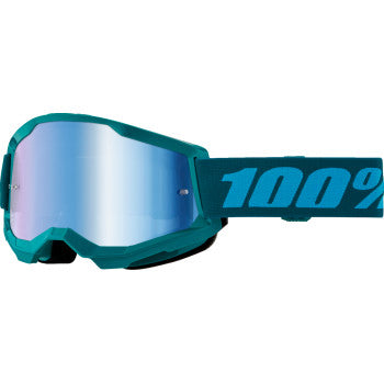 100% Strata 2 Goggles - Stone - Blue Mirror 50028-00023