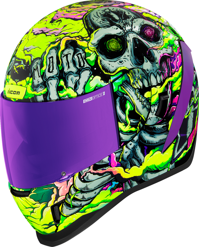 ICON Airform™ Motorcycle Helmet - Hippy Dippy - Purple - XL 0101-16028