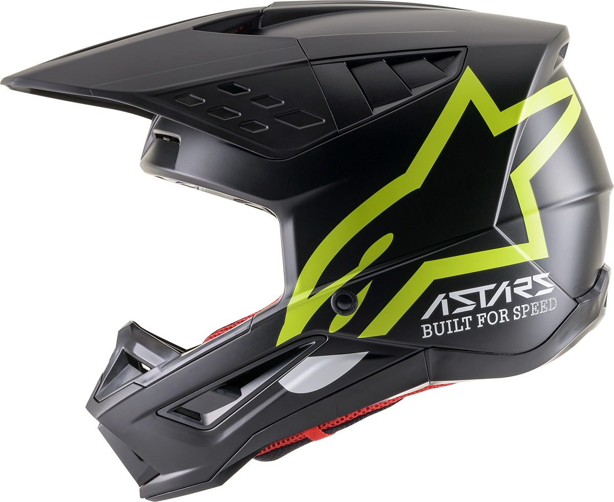 ALPINESTARS SM5 Motorcycle Helmet - Compass - Matte Black/Yellow Fluo - XS 8303321-1559-XS