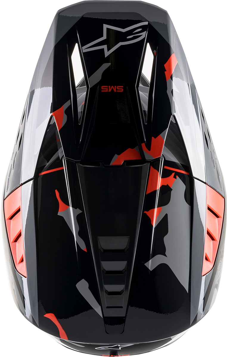 ALPINESTARS SM5 Motorcycle Helmet - Rover - Gray/Red - XS 8303921-1392-XS