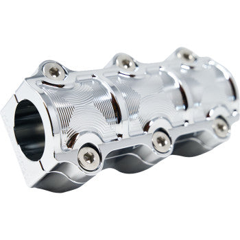 KODLIN USA Risers - Big Block - Includes Clamp - Chrome K55119