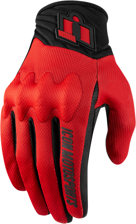 ICON Anthem 2 CE™ Gloves - Red - 3XL 3301-3688