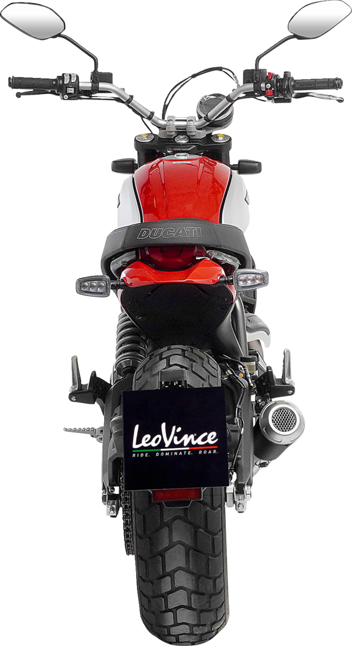 LEOVINCE LV-10 Slip-On Muffler - Carbon Fiber Scrambler 2021-2023 15250C