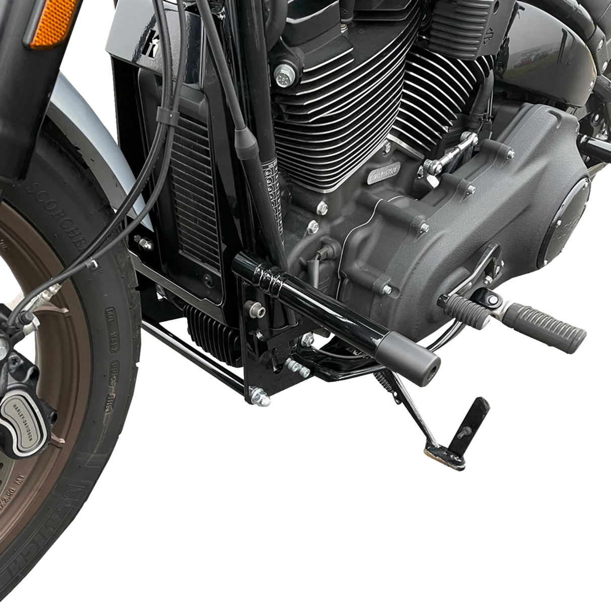 KODLIN MOTORCYCLE Engine Guard - Black - Harley Softail Low Rider / Standard / Street 2018-2025 K59515