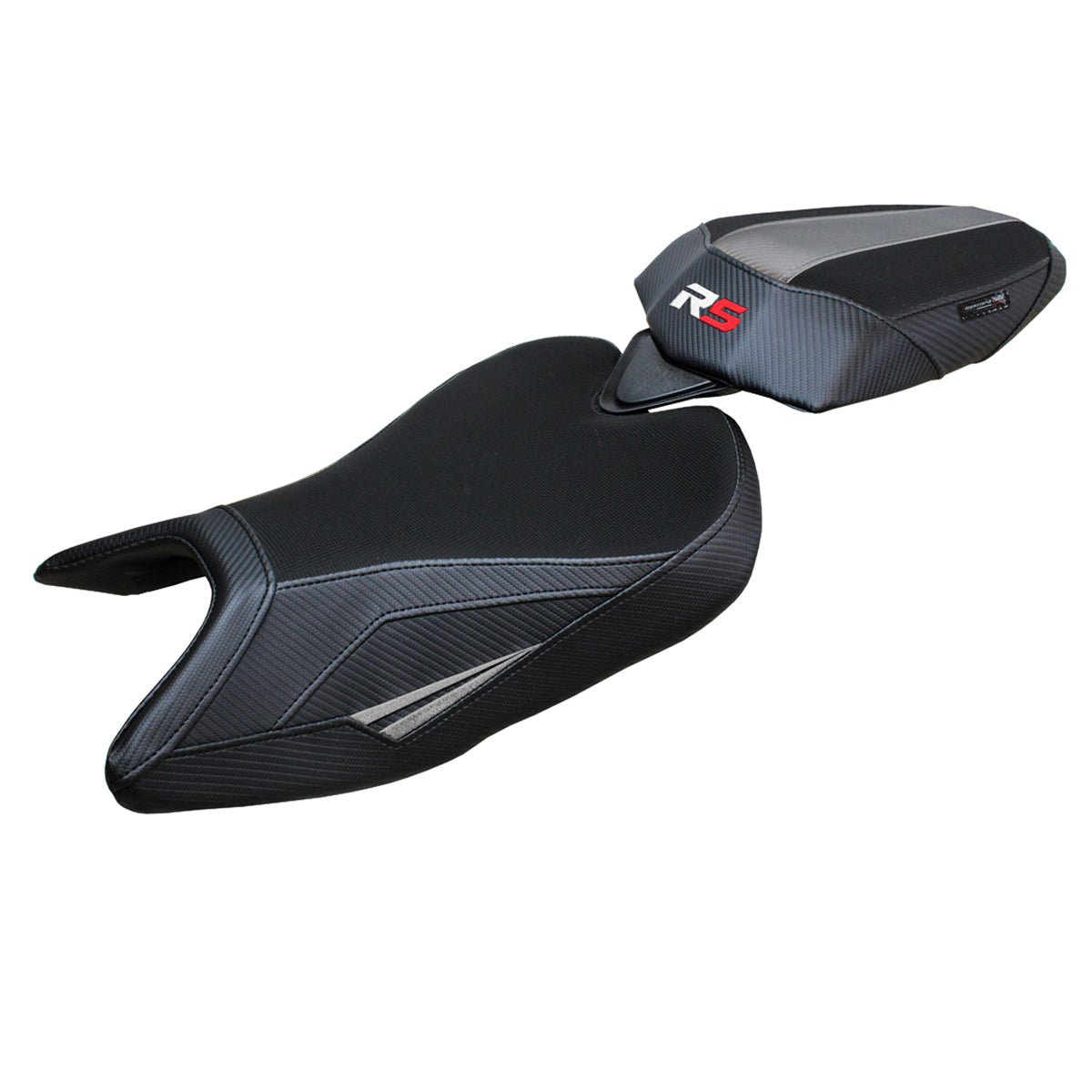 Aprilia RS 457 2023-2025 Seat Cover Tappezzeria Italia in Grey and Black