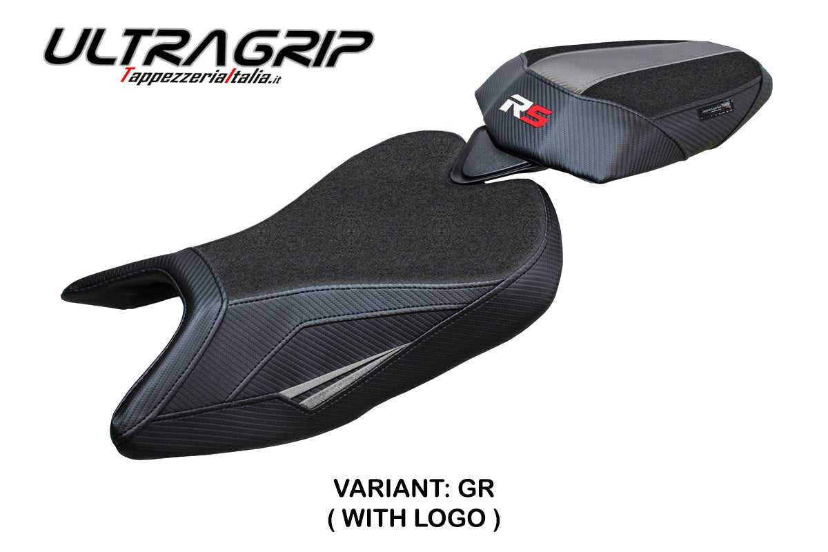 Aprilia RS 457 2023-2025 Seat Cover Tappezzeria Italia Ultragrip in Grey and Black