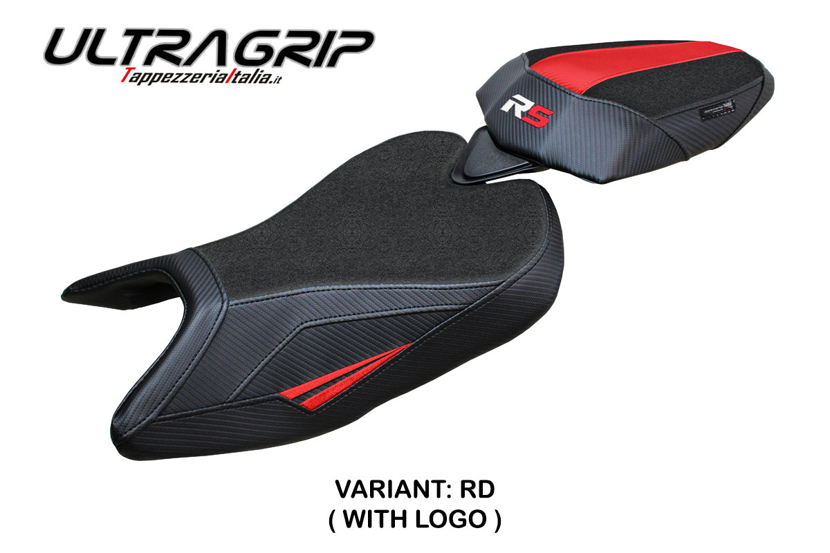 Aprilia RS 457 2023-2025 Seat Cover Tappezzeria Italia Ultragrip in Red and Black