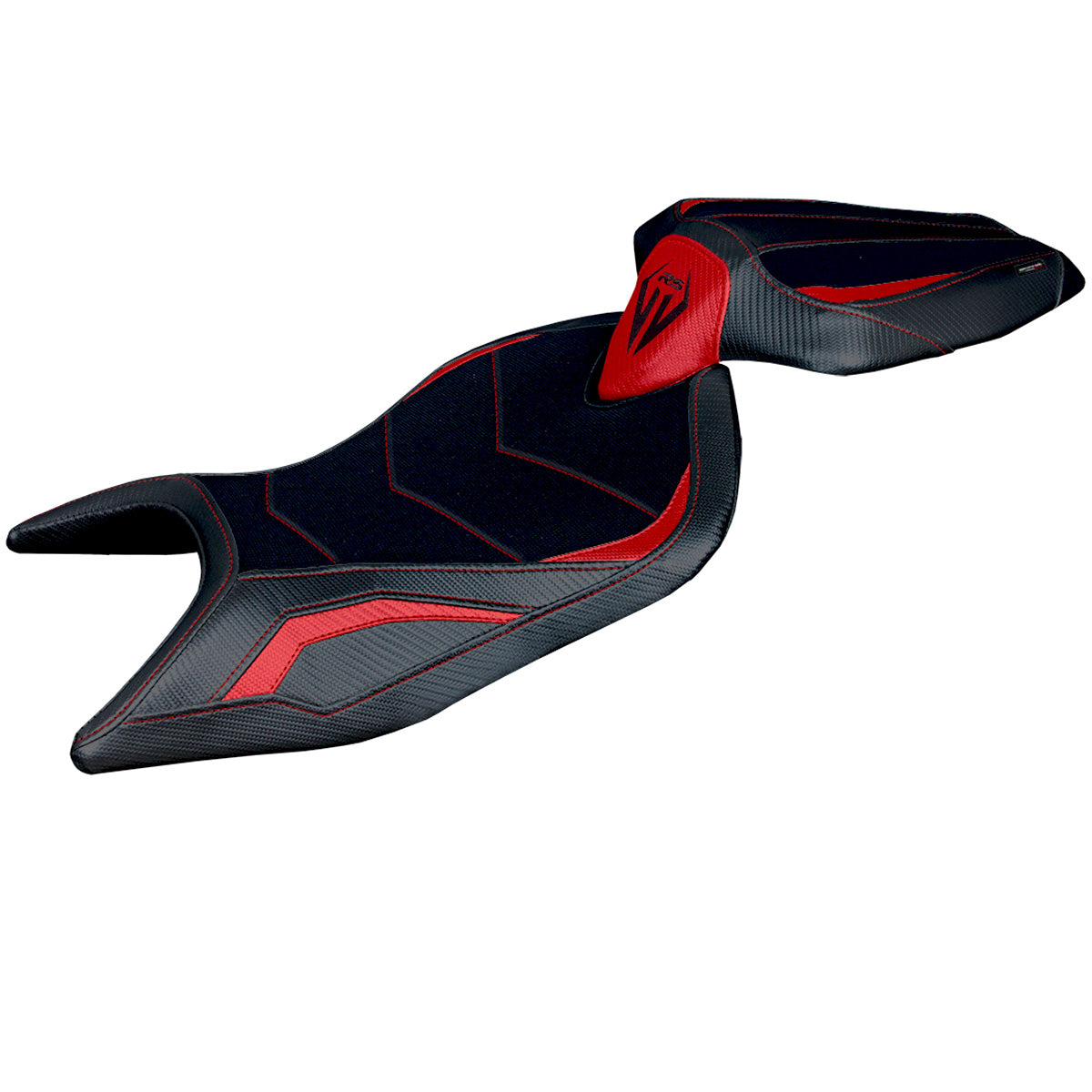 Aprilia RS 660 2021-2025 Seat Cover Tappezzeria Italia Ultragrip in Red and Black