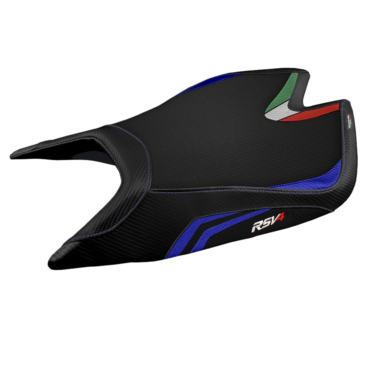 Aprilia RSV4 2021-2025 Seat Cover Tappezzeria Italia Comfort in Blue and Black