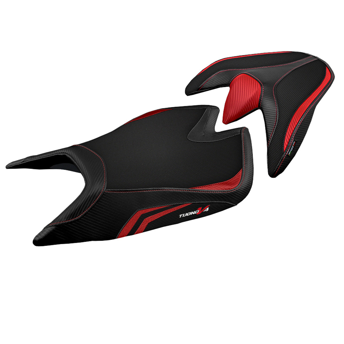 Aprilia Tuono V4 2021-2025 Seat Cover Tappezzeria Italia in Red and Black