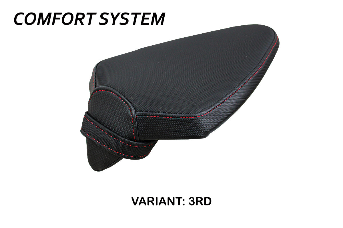 Aprilia Tuono V4 Factory 2021-2025 Passenger Seat Cover Tappezzeria Italia Comfort in Red