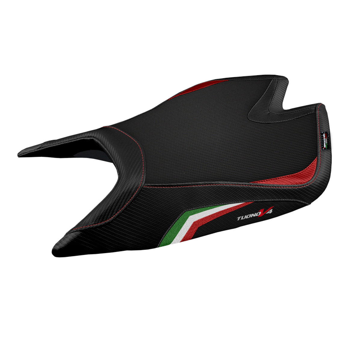 Aprilia Tuono V4 Factory 2021-2025 Seat Cover Tappezzeria Italia in Italy Flag