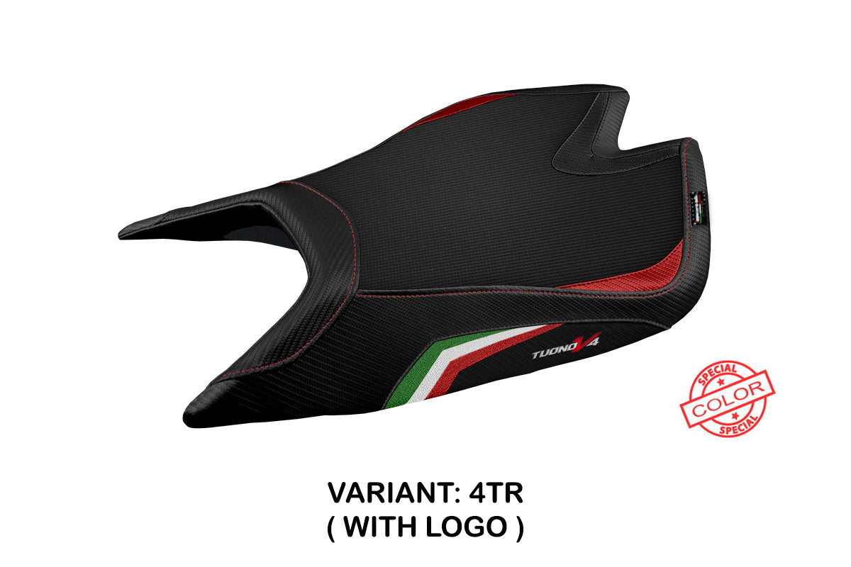 Aprilia Tuono V4 Factory 2021-2025 Seat Cover Tappezzeria Italia in Italy Flag