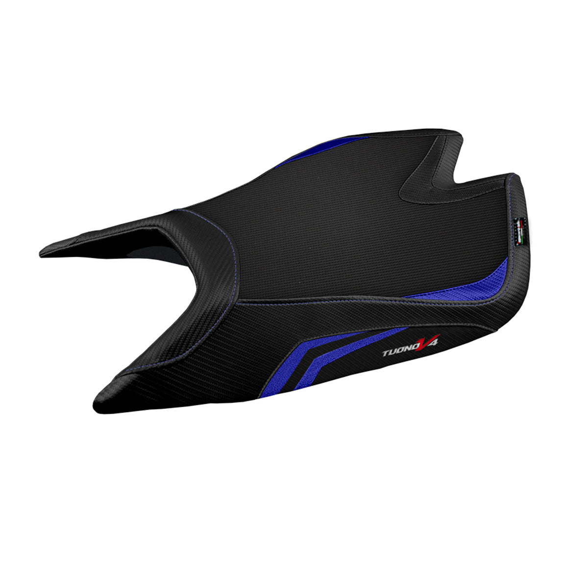 Aprilia Tuono V4 Factory 2021-2025 Seat Cover Tappezzeria Italia Comfort in Blue and Black