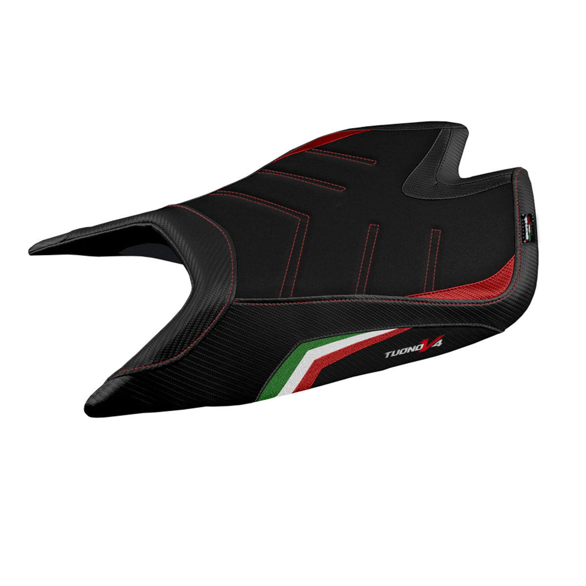 Aprilia Tuono V4 Factory 2021-2025 Seat Cover Tappezzeria Italia Ultragrip in Italy Flag