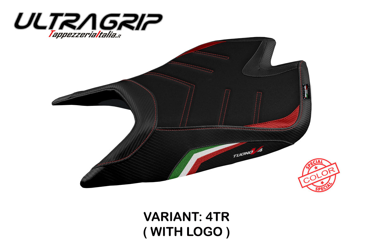 Aprilia Tuono V4 Factory 2021-2025 Seat Cover Tappezzeria Italia Ultragrip in Italy Flag