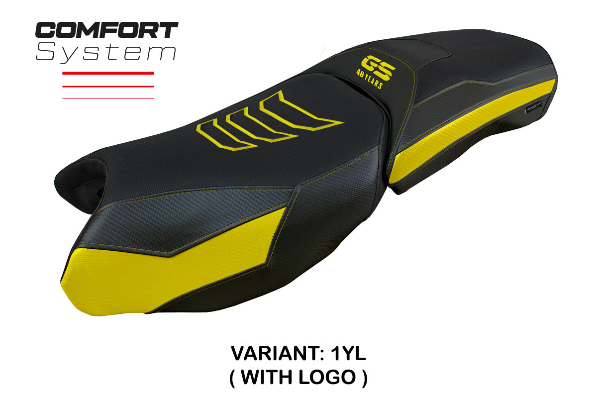 BMW R1250GS Adventure 2019-2024 Seat Cover Tappezzeria Italia Comfort in Yellow and Black