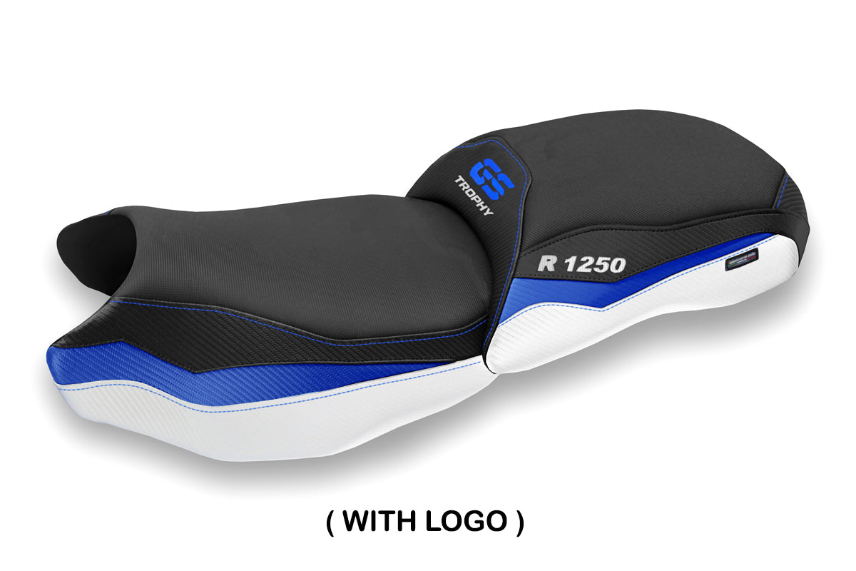 BMW R1250GS 2019-2023 Seat Cover Tappezzeria Italia in Blue and White Trophy