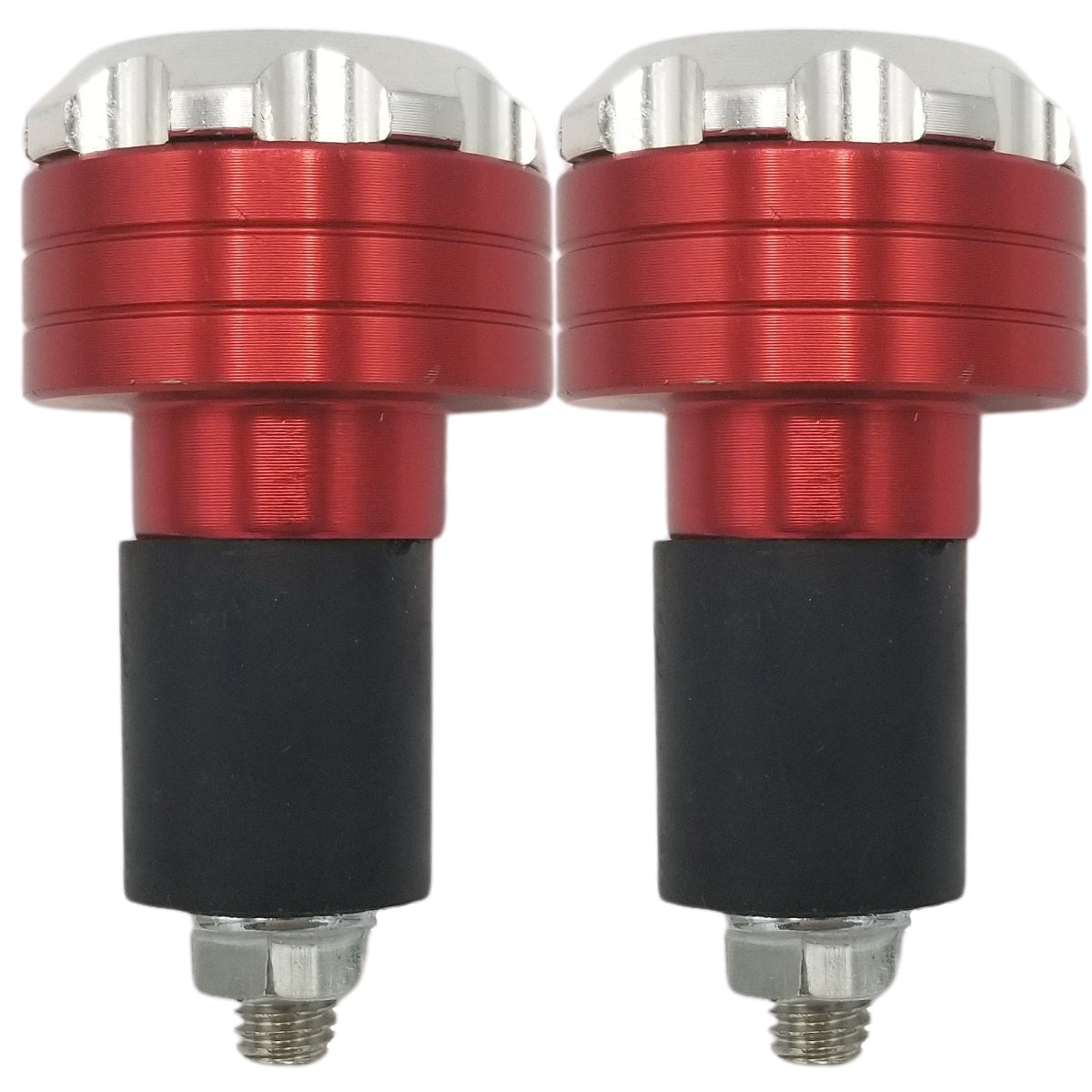 Kawasaki Ninja Chrome and Red Bar Ends