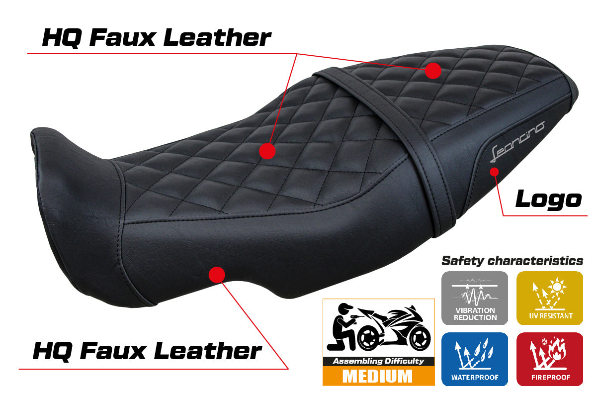 Benelli Leoncino 800 2022-2025 Seat Cover Tappezzeria Italia in Black