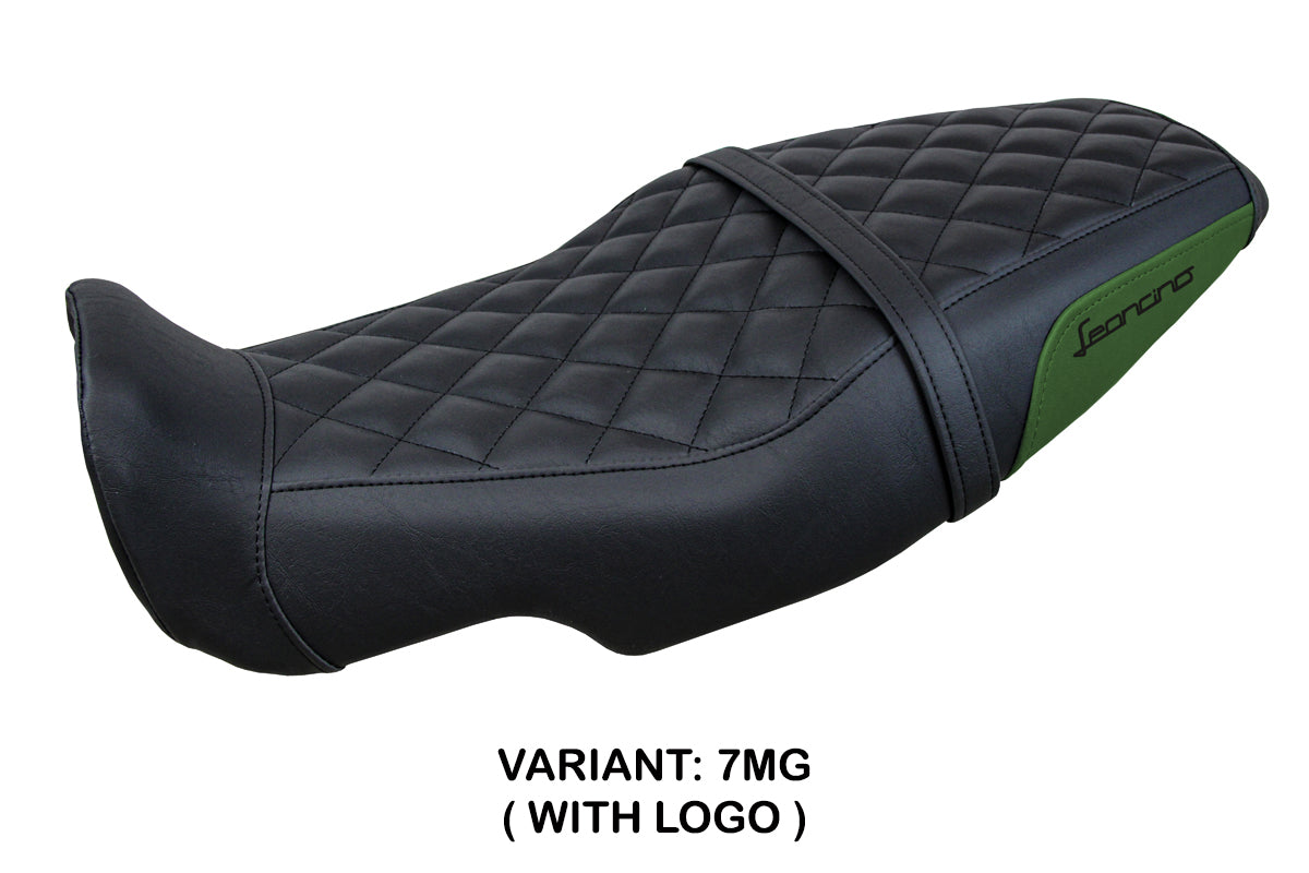 Benelli Leoncino 800 2022-2025 Seat Cover Tappezzeria Italia in Army Green and Black